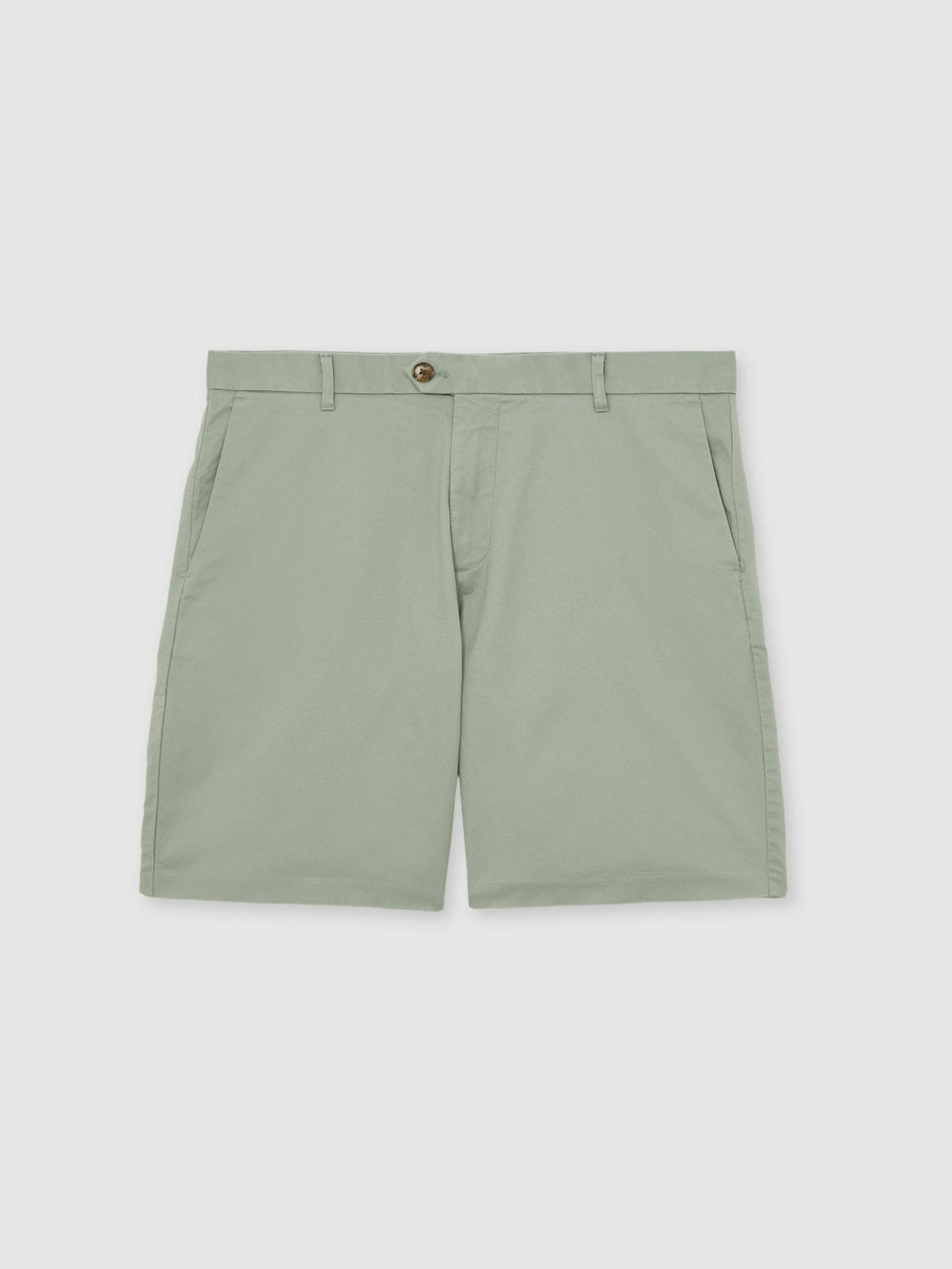 Men Short Length Casual Chino Shorts in Pistachio