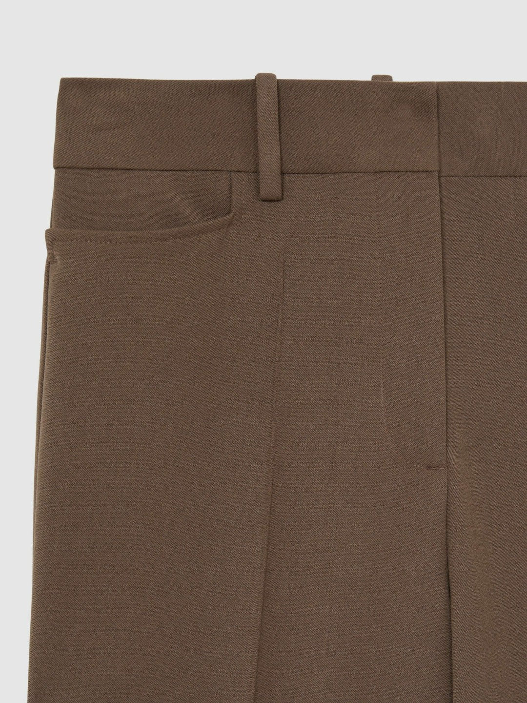 Women Flared Suit Trousers in Mink Neutral
