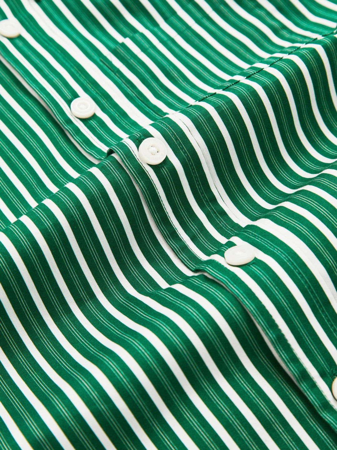 Children & Baby 9-13 yrs Cotton-Poplin Striped Oversize Shirt in Green/White