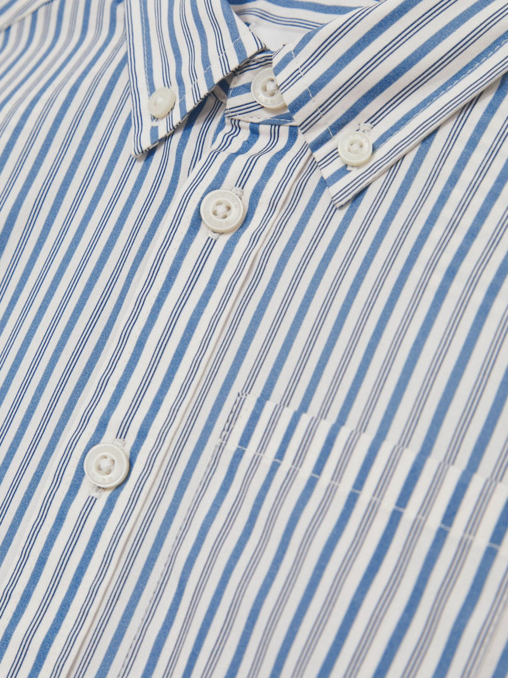 Children & Baby 9-13 yrs Cotton-Poplin Striped Oversize Shirt in Blue/White