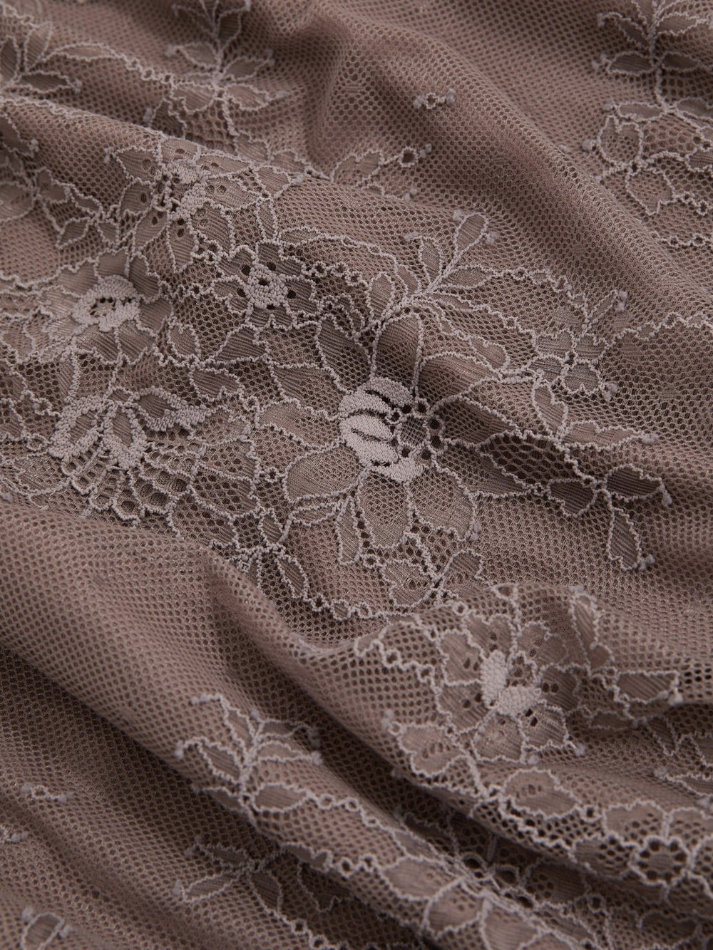 Women Lace Pencil Skirt in Taupe Brown