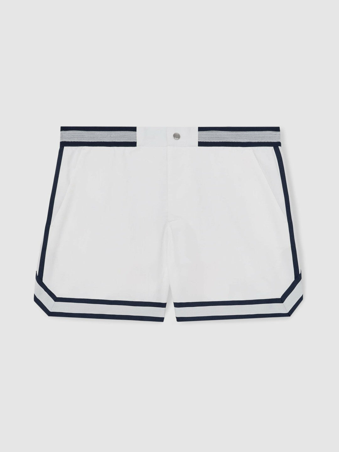 Men | Ché Stripe-Trim Swim Shorts in White