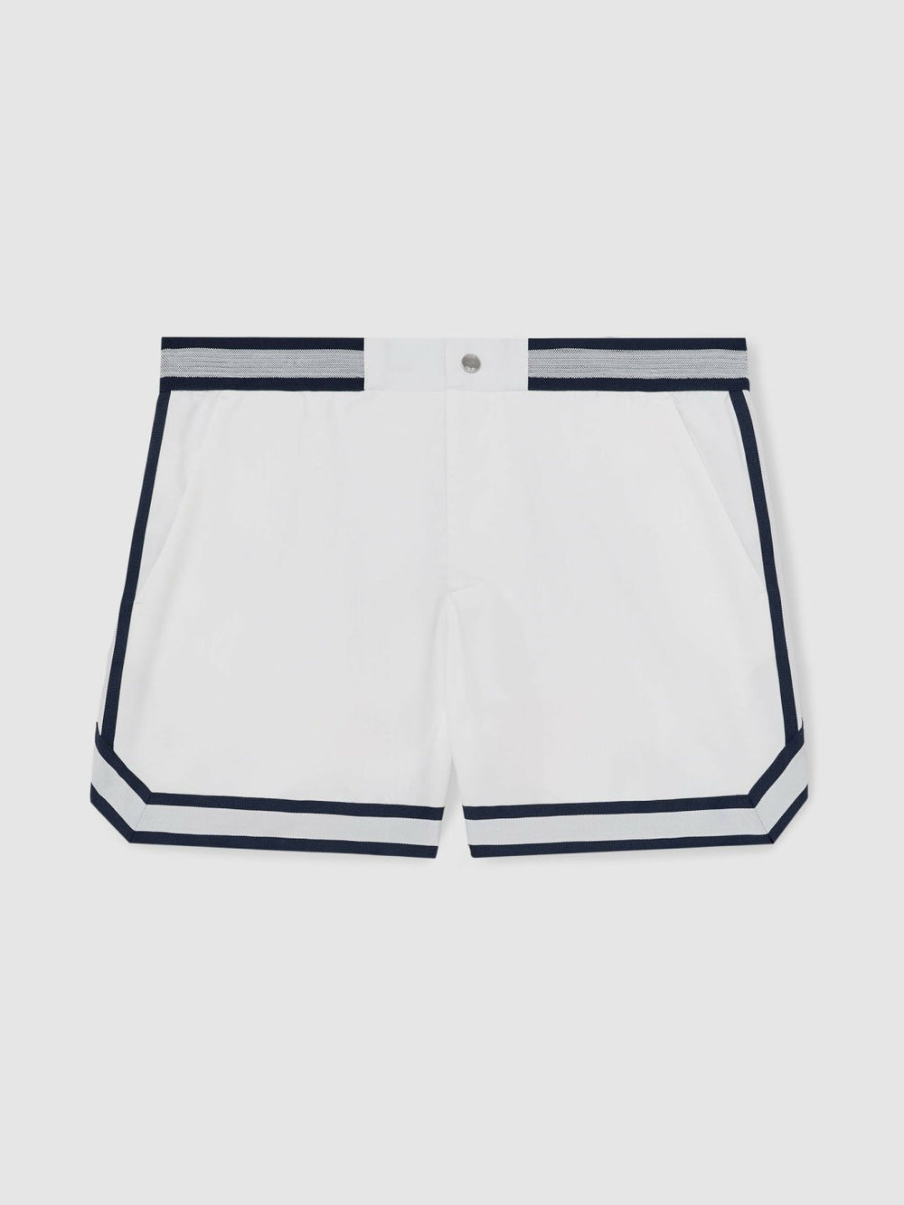 Men | Ché Stripe-Trim Swim Shorts in White