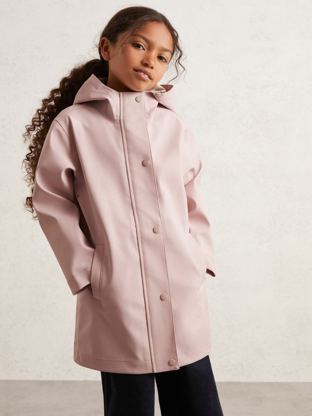 Children & Baby Hooded Rain Jacket in Pink