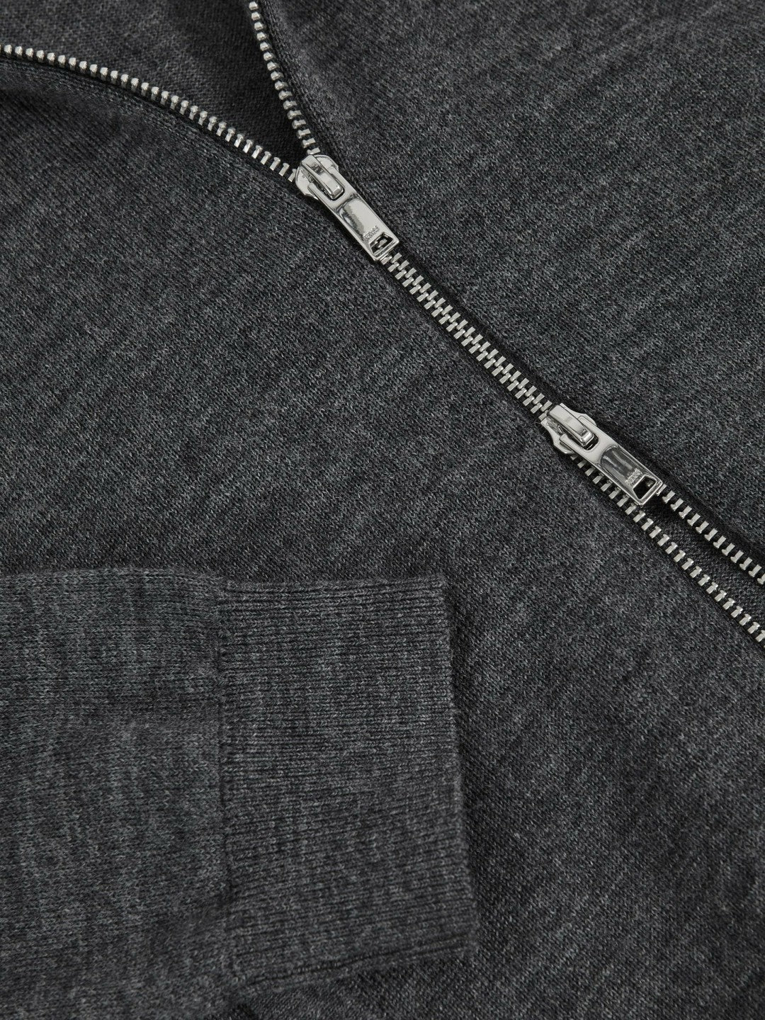 Children & Baby 9-13 yrs Merino Wool-Blend Zip-Through Cardigan in Derby Grey Melange