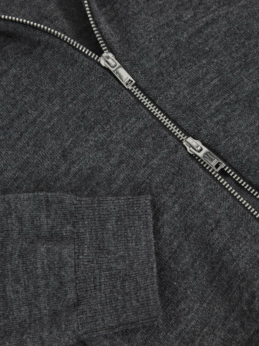 Children & Baby 9-13 yrs Merino Wool-Blend Zip-Through Cardigan in Derby Grey Melange