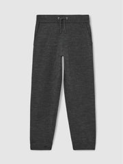 Children & Baby 9-13 yrs Merino Wool Cuffed Joggers in Derby Grey Melange