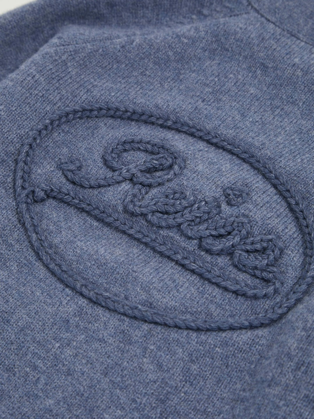 Children & Baby 3-9 yrs Wool Embroidered-Logo Cardigan in Dark Airforce Blue