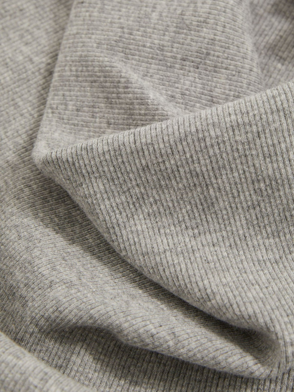 Women Ribbed Cowl-Neck Vest in Grey Marl