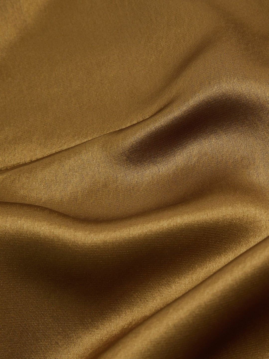 Women Acler Draped Satin Mini Dress in Gold Moss