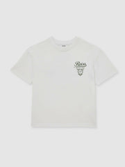 Children & Baby 3-9 yrs Cotton Motor Cars-Print T-Shirt in White/Green