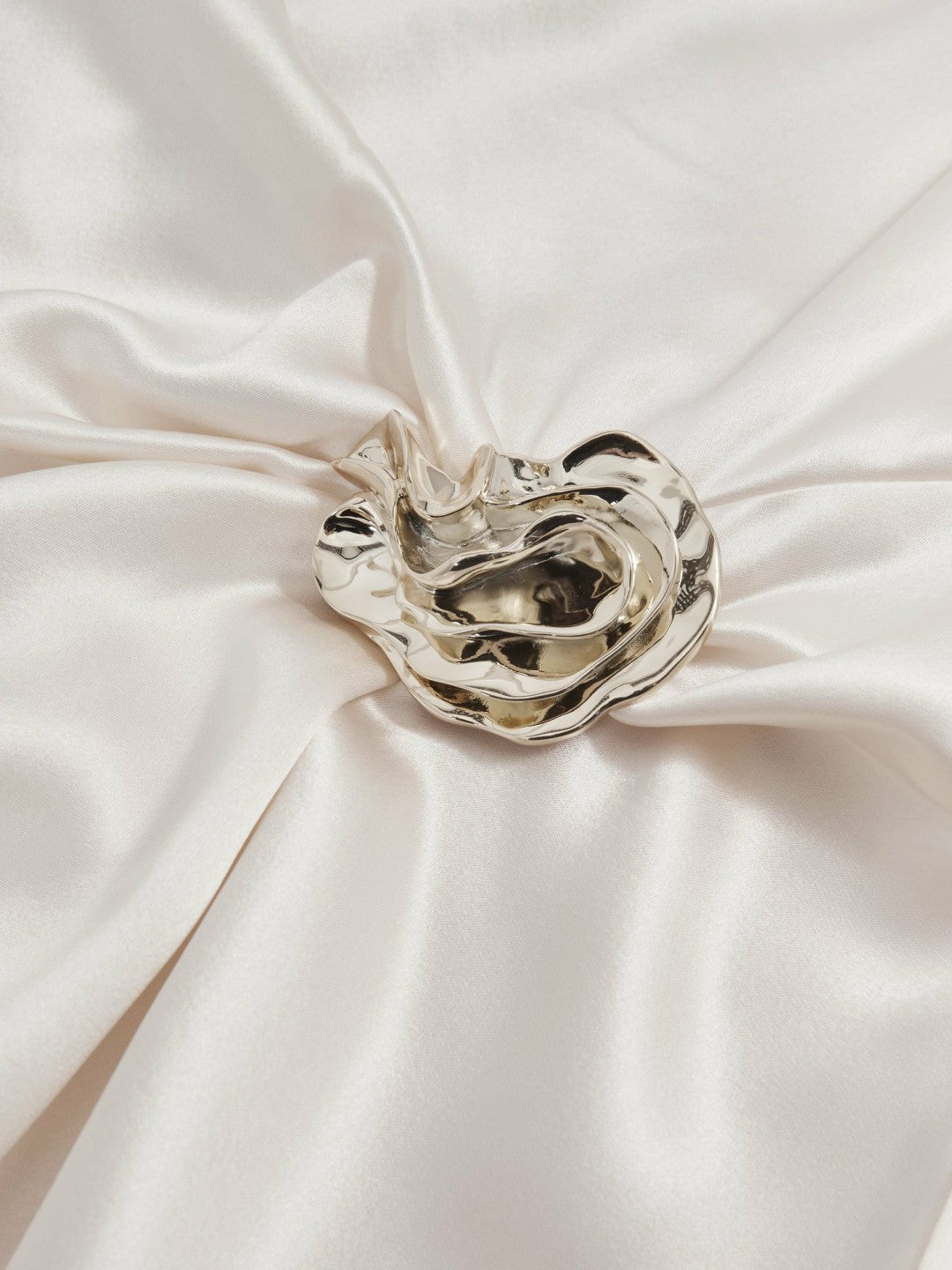 Women Acler Satin Draped Maxi Dress in Ivory