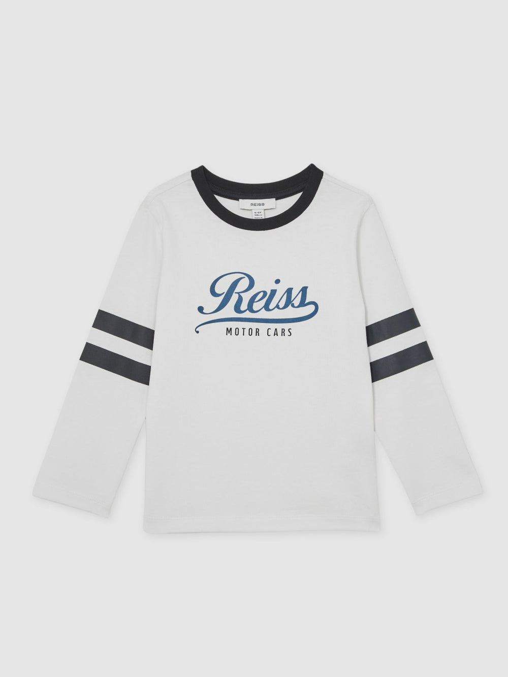 Children & Baby 9-13 yrs Cotton Motor Cars Logo T-Shirt in White/Blue