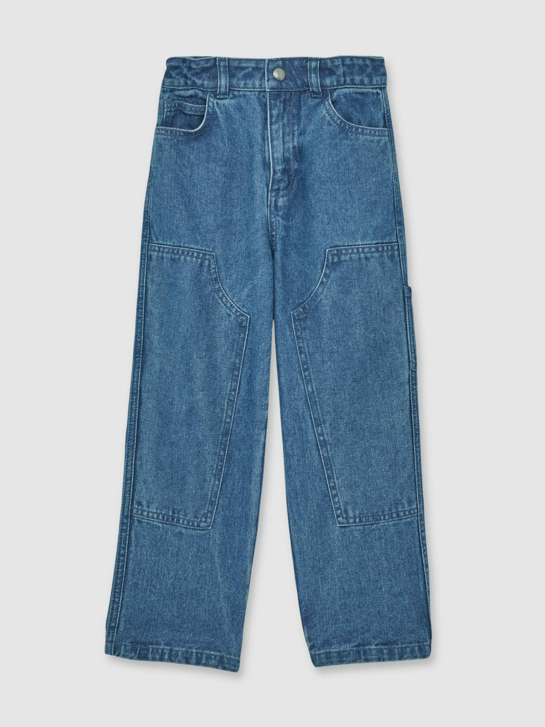 Children & Baby 3-9 yrs Straight-Leg Carpenter Jeans in Mid Blue