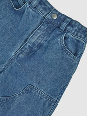 Children & Baby 9-13 yrs Straight-Leg Carpenter Jeans in Mid Blue