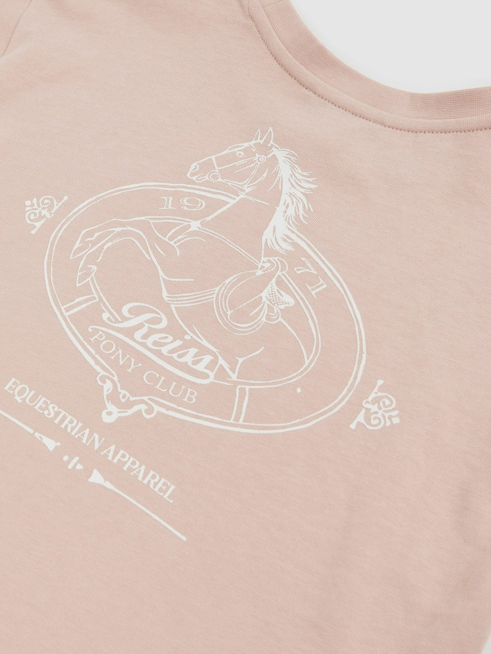 Children & Baby Cotton Pony Club Print T-Shirt in Pink