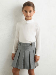 Children & Baby 13-14 yrs Cotton-Jersey Roll-Neck Top with Stretch in Ivory