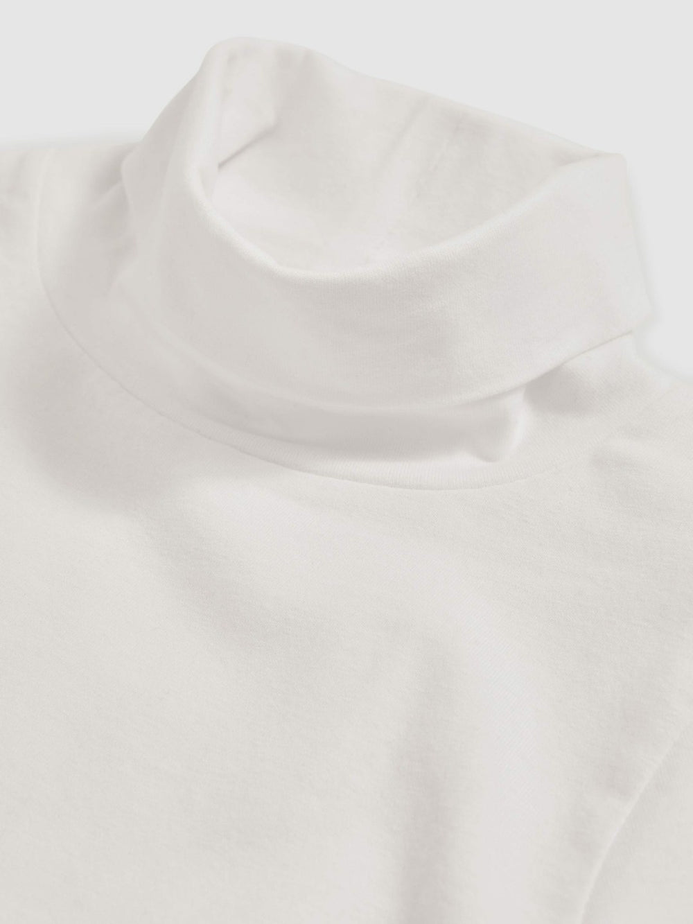 Children & Baby 13-14 yrs Cotton-Jersey Roll-Neck Top with Stretch in Ivory