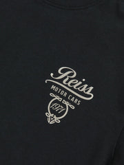 Children & Baby 13-14 yrs Cotton Motor Cars-Print T-Shirt in Washed Blue/White