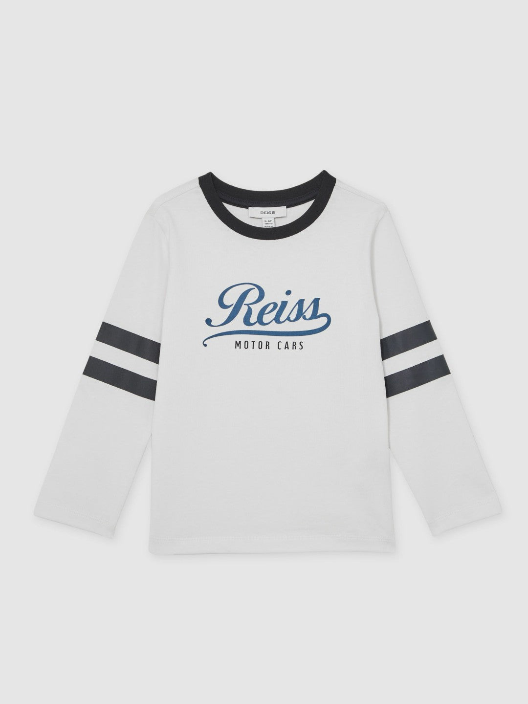 Children & Baby 13-14 yrs Cotton Motor Cars Logo T-Shirt in White/Blue
