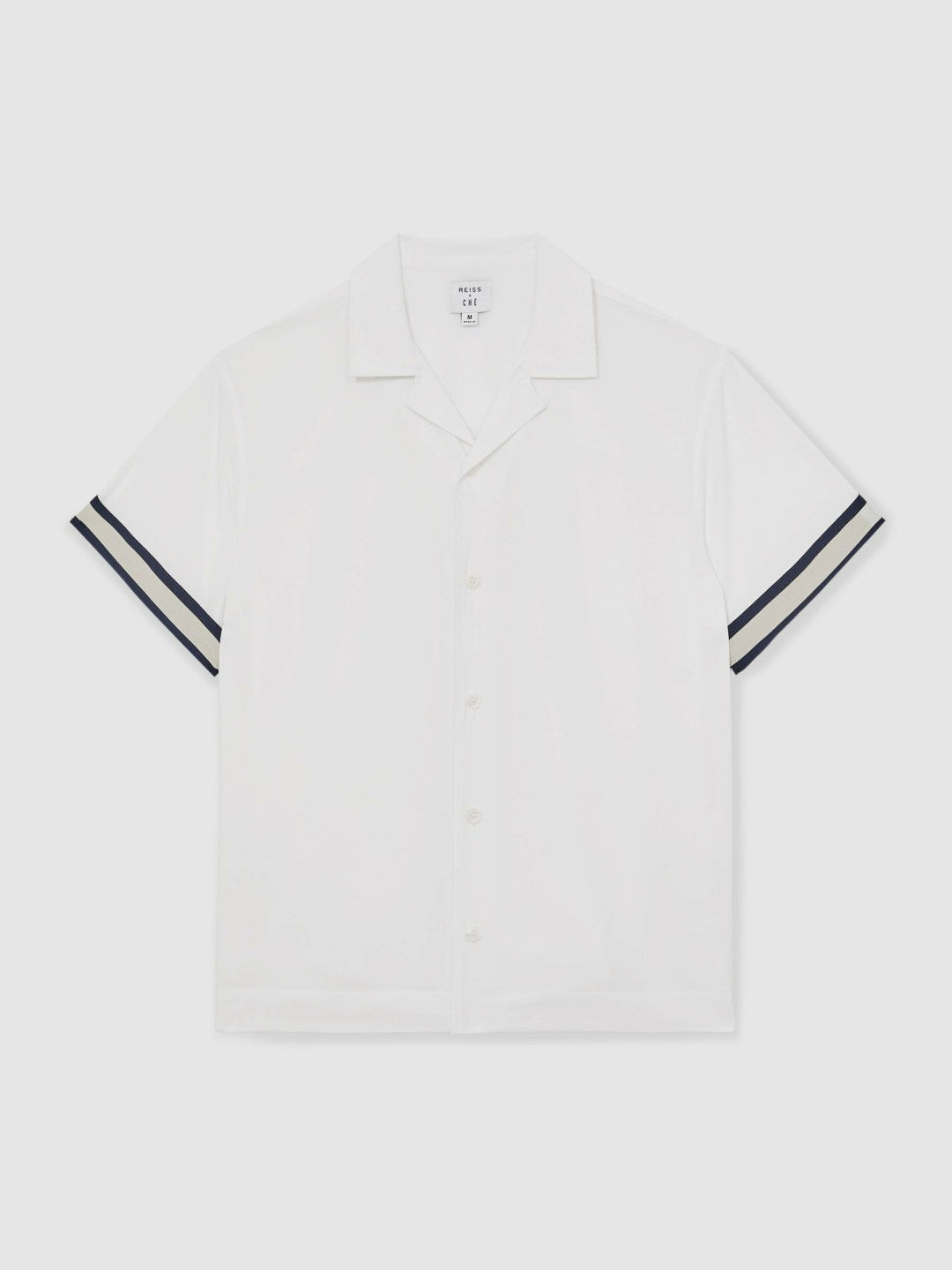 Men | Ché Stripe-Cuff Shirt in White