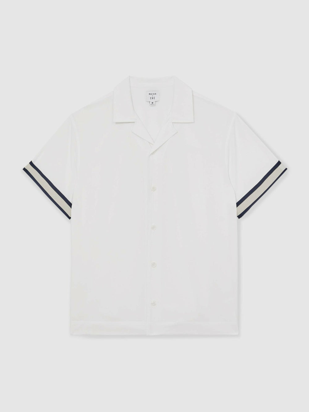 Men | Ché Stripe-Cuff Shirt in White