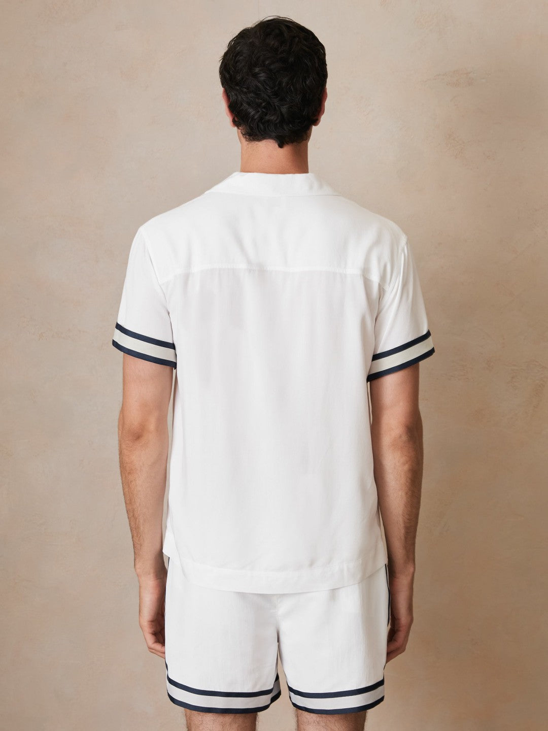 Men | Ché Stripe-Cuff Shirt in White