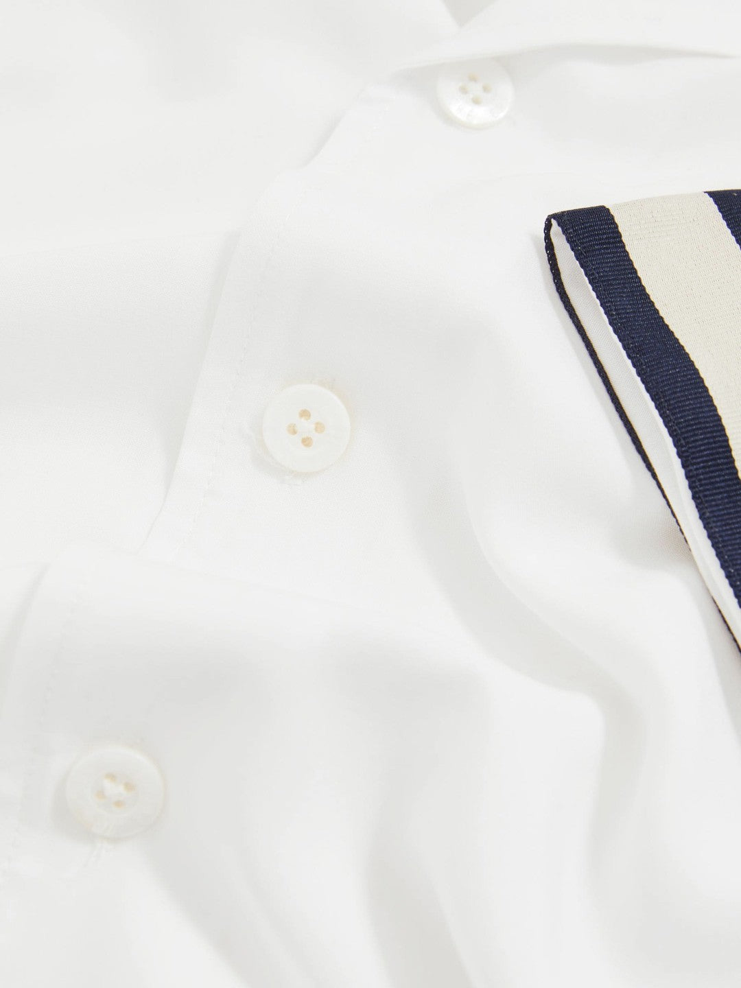 Men | Ché Stripe-Cuff Shirt in White