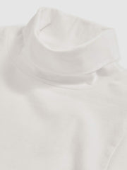 Children & Baby 3-9 yrs Cotton-Jersey Roll-Neck Top with Stretch in Ivory