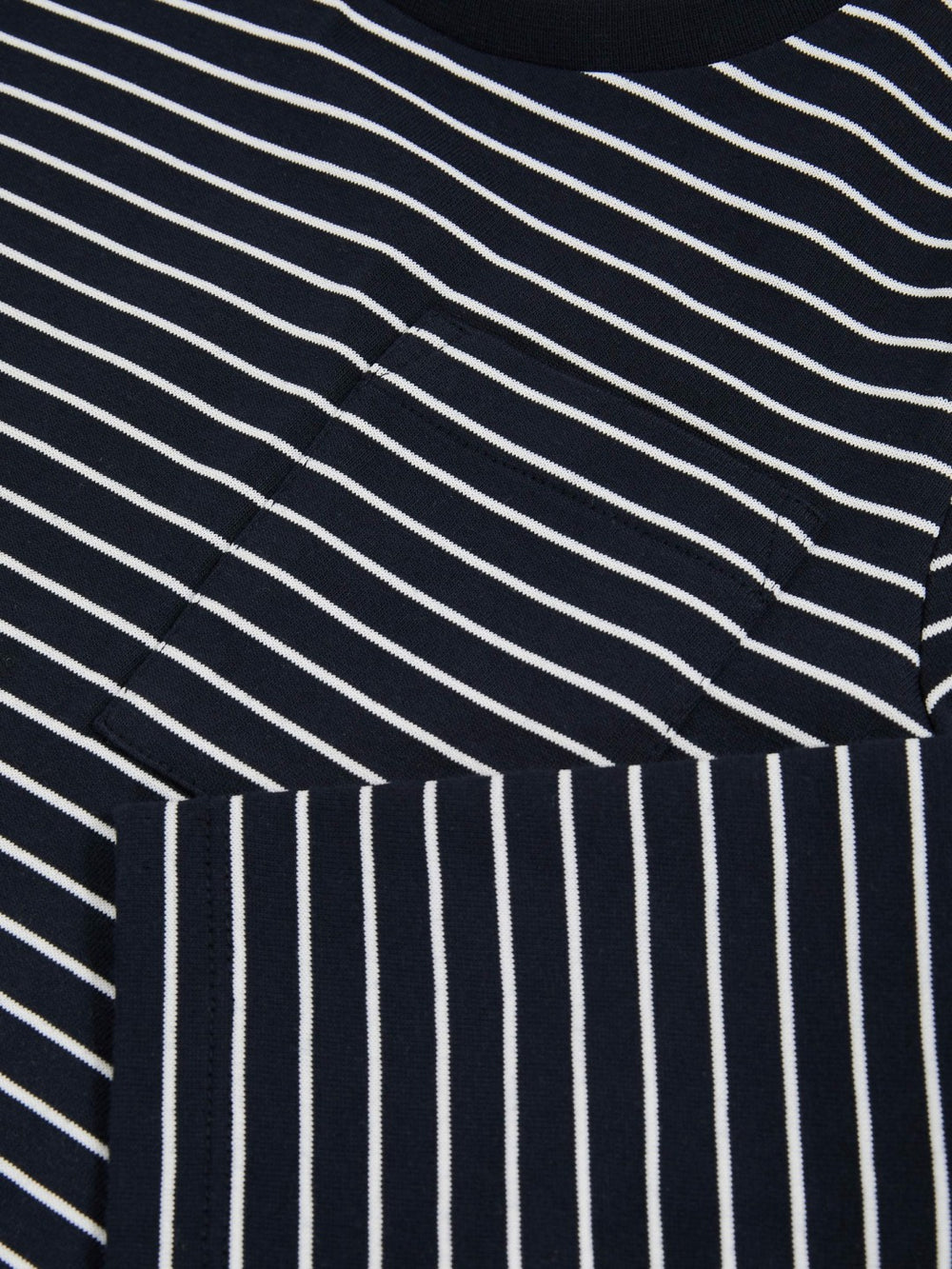 Children & Baby 13-14 yrs Stretch-Cotton Stripe T-Shirt in Navy/White