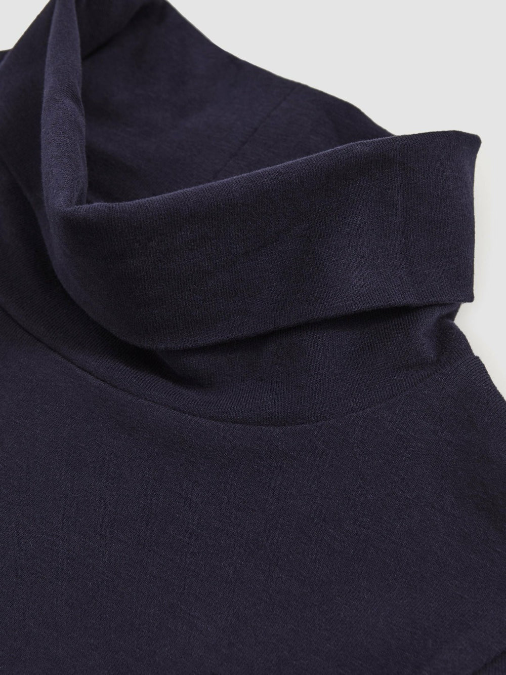 Children & Baby 9-13 yrs Cotton-Jersey Roll-Neck Top with Stretch in Navy