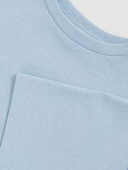 Children & Baby 3-9 yrs Cotton Oversized Cropped T-Shirt in Blue