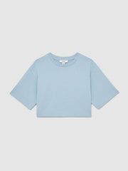 Children & Baby 9-13 yrs Cotton Oversized Cropped T-Shirt in Blue