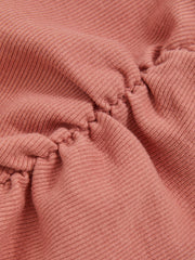 Children & Baby 4-9 yrs Cotton Ruched Long-Sleeve T-Shirt with Stretch in Rose