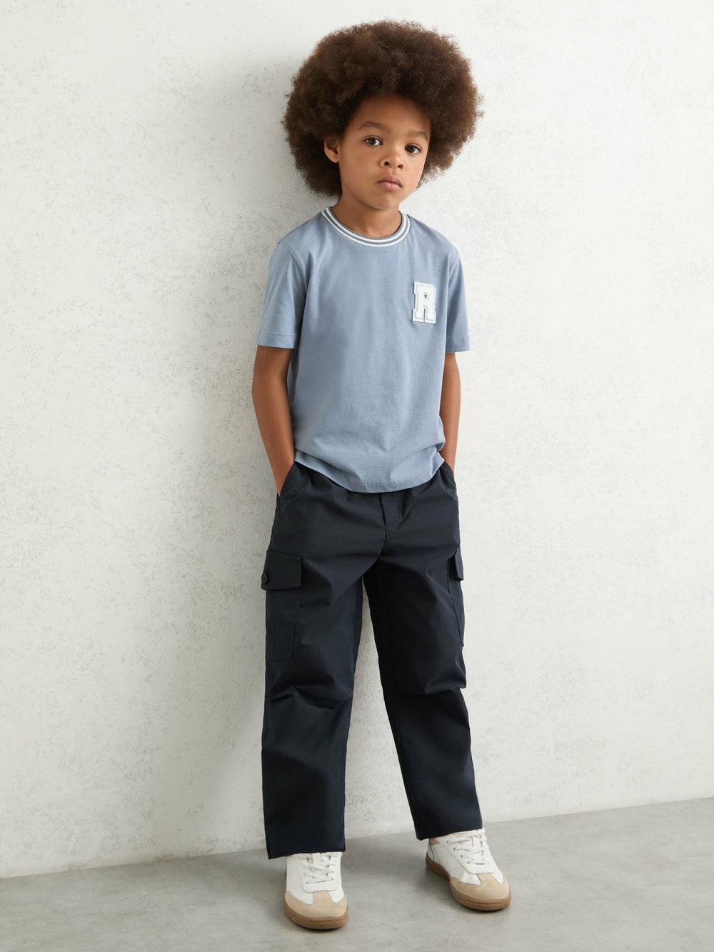 Children & Baby 13-14 yrs Technical Straight Leg Cargo Trousers in Navy