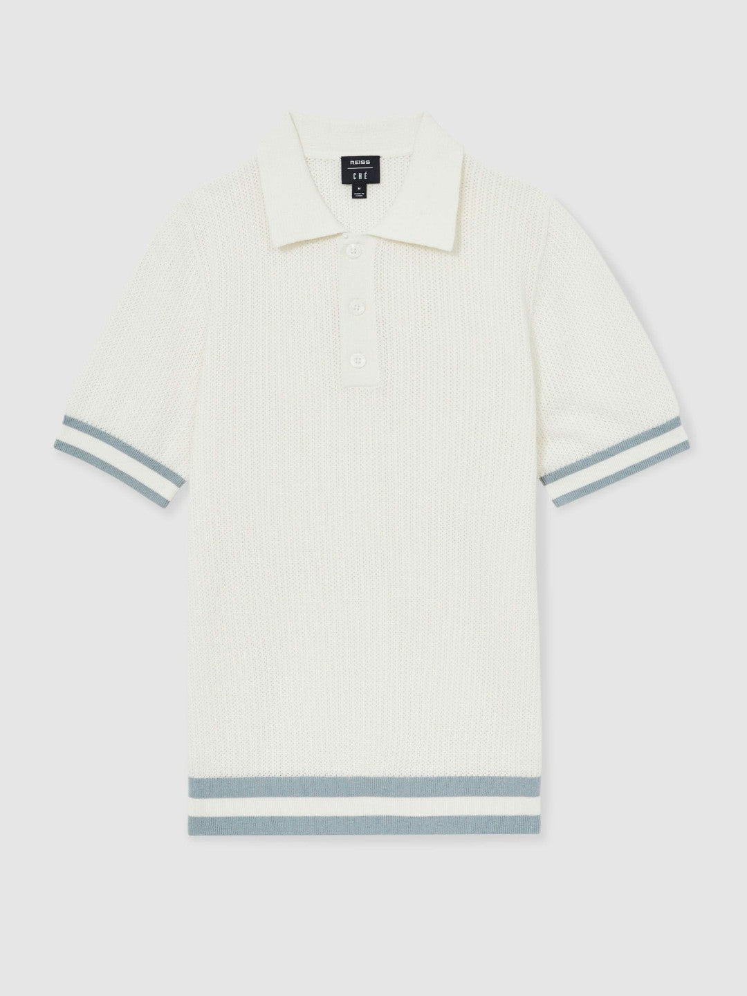 Men | Ché Cotton Knit Polo Shirt in White