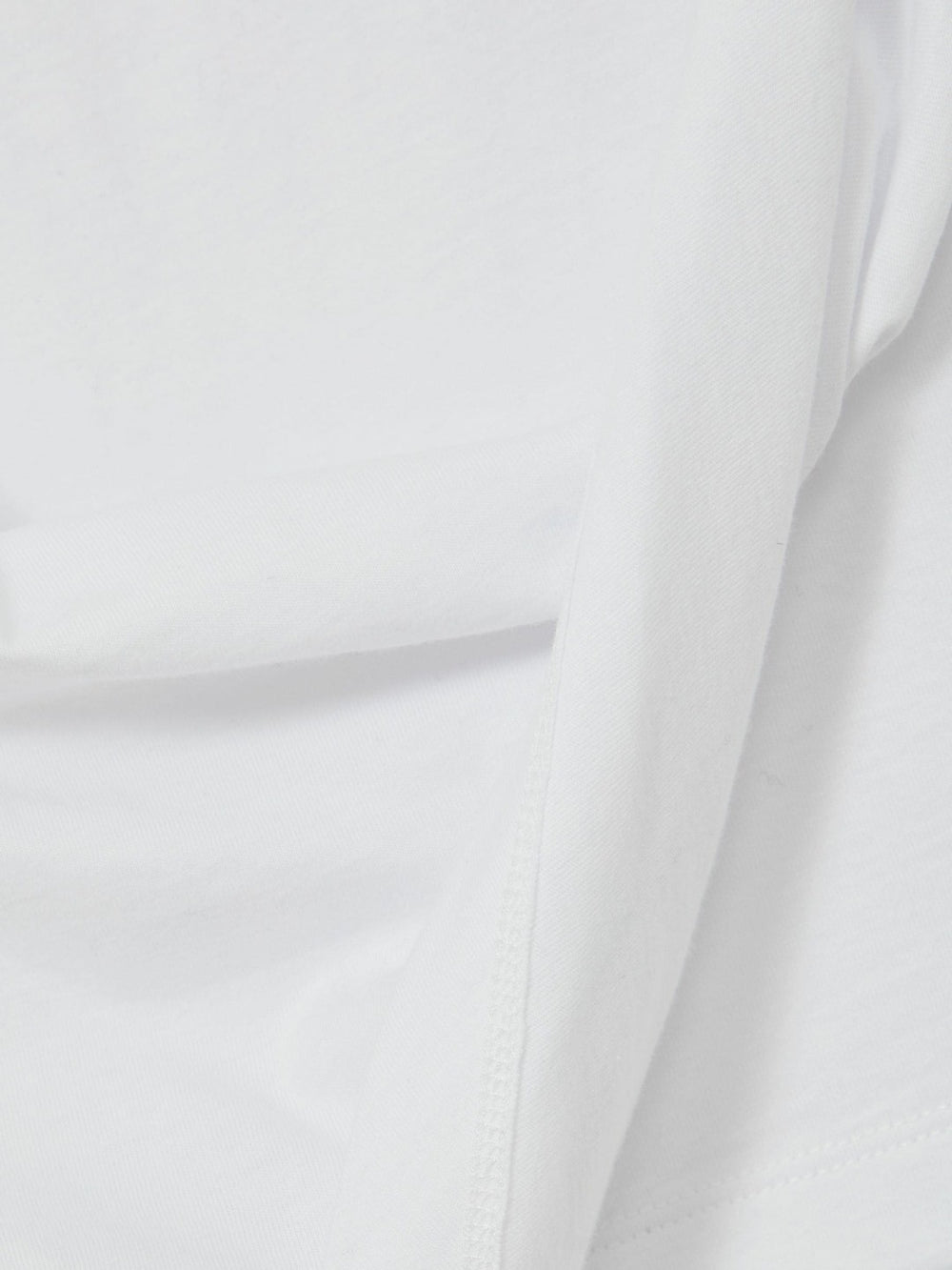 Women Cotton Drape T-Shirt in White