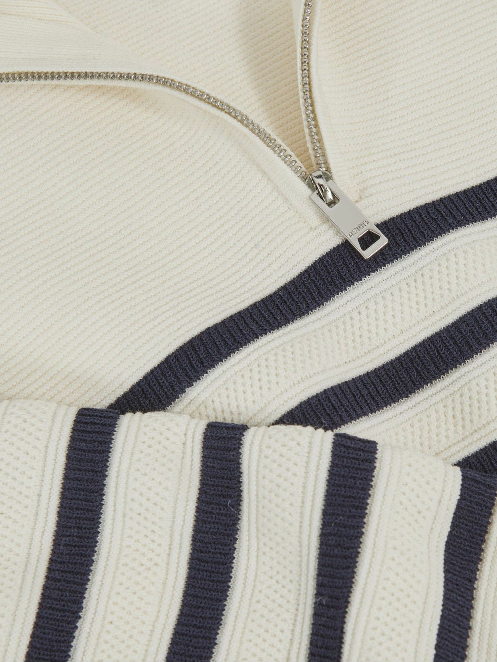 Children & Baby 9-13 yrs Cotton-Blend Stripe Half-Zip Jumper in White
