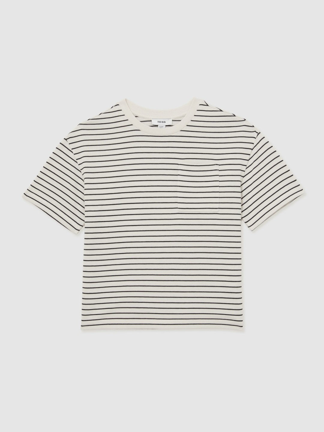 Children & Baby 13-14 yrs Cotton-Blend Stripe T-Shirt in White/Navy
