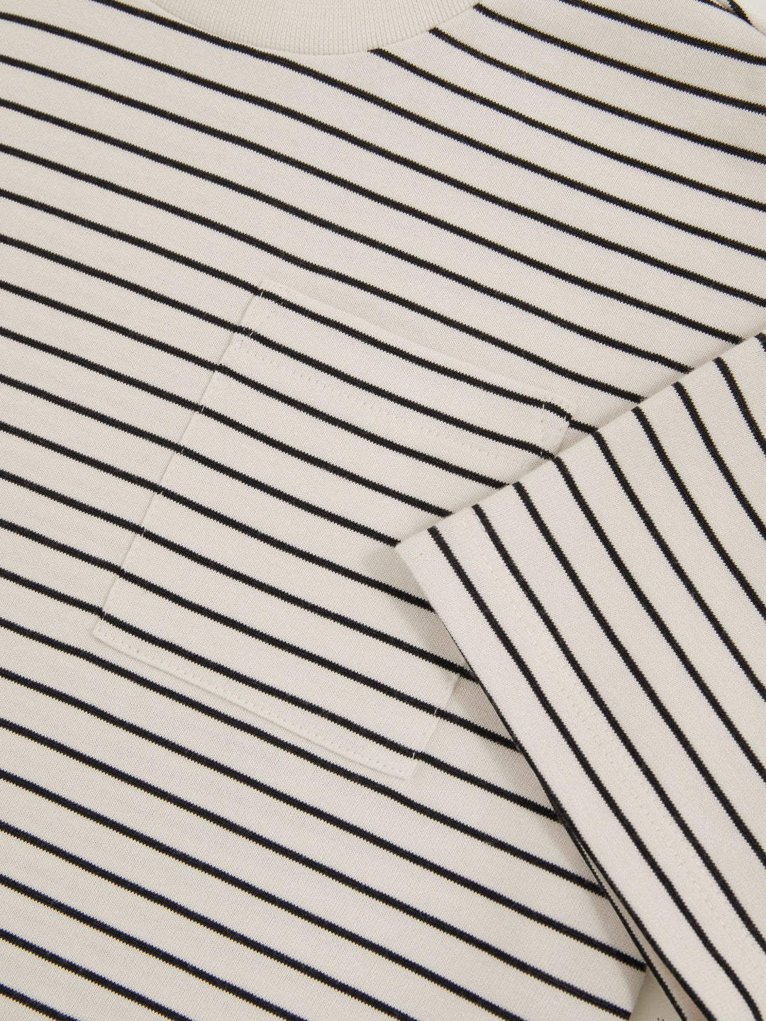 Children & Baby 13-14 yrs Cotton-Blend Stripe T-Shirt in White/Navy