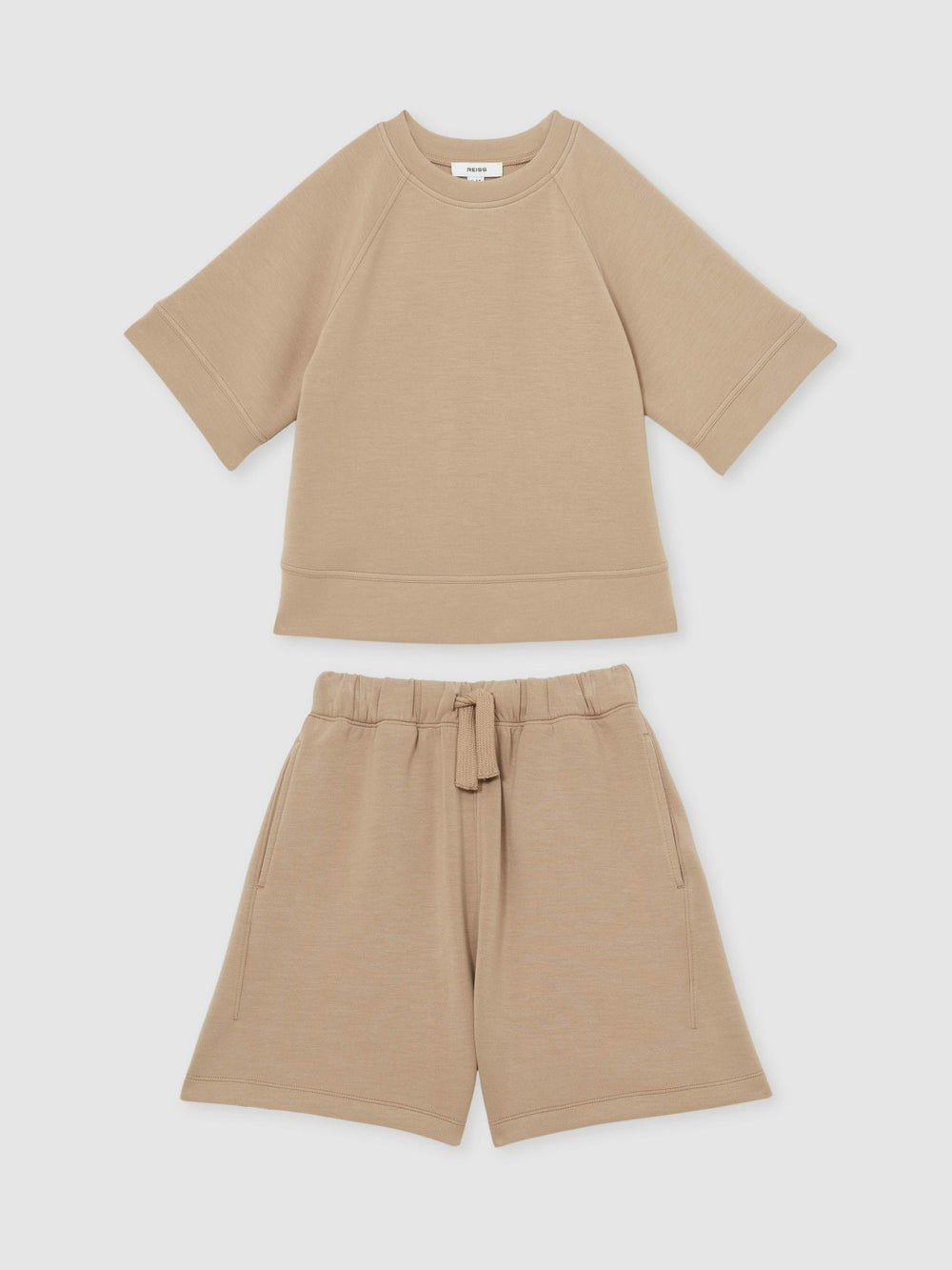 Children & Baby 13-14 yrs Modal-Blend Sweatshirt And Shorts Set in Mink