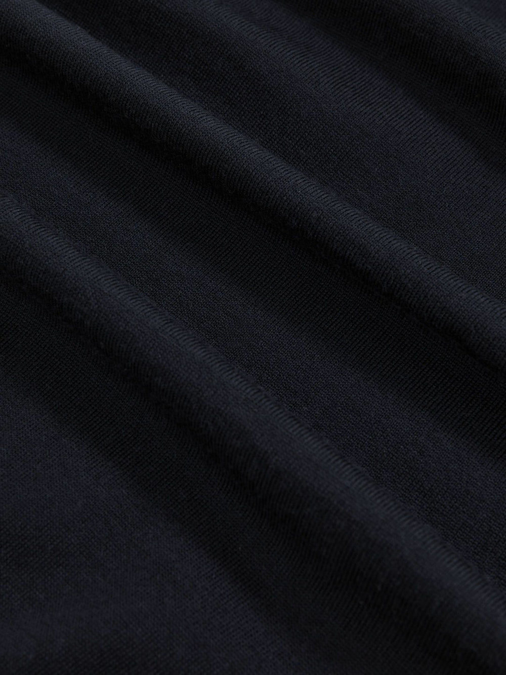 Men Merino Wool Crew Neck Jumper in Midnight Navy