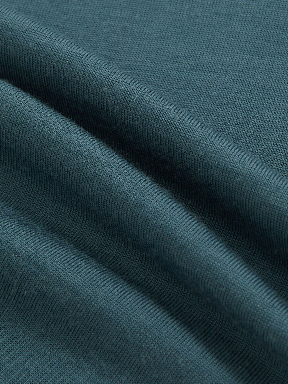 Men Merino Wool Half Zip Jumper in Orion Blue