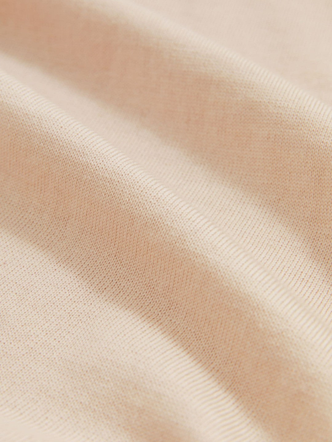 Men Merino-Wool Crew-Neck Jumper in Beige