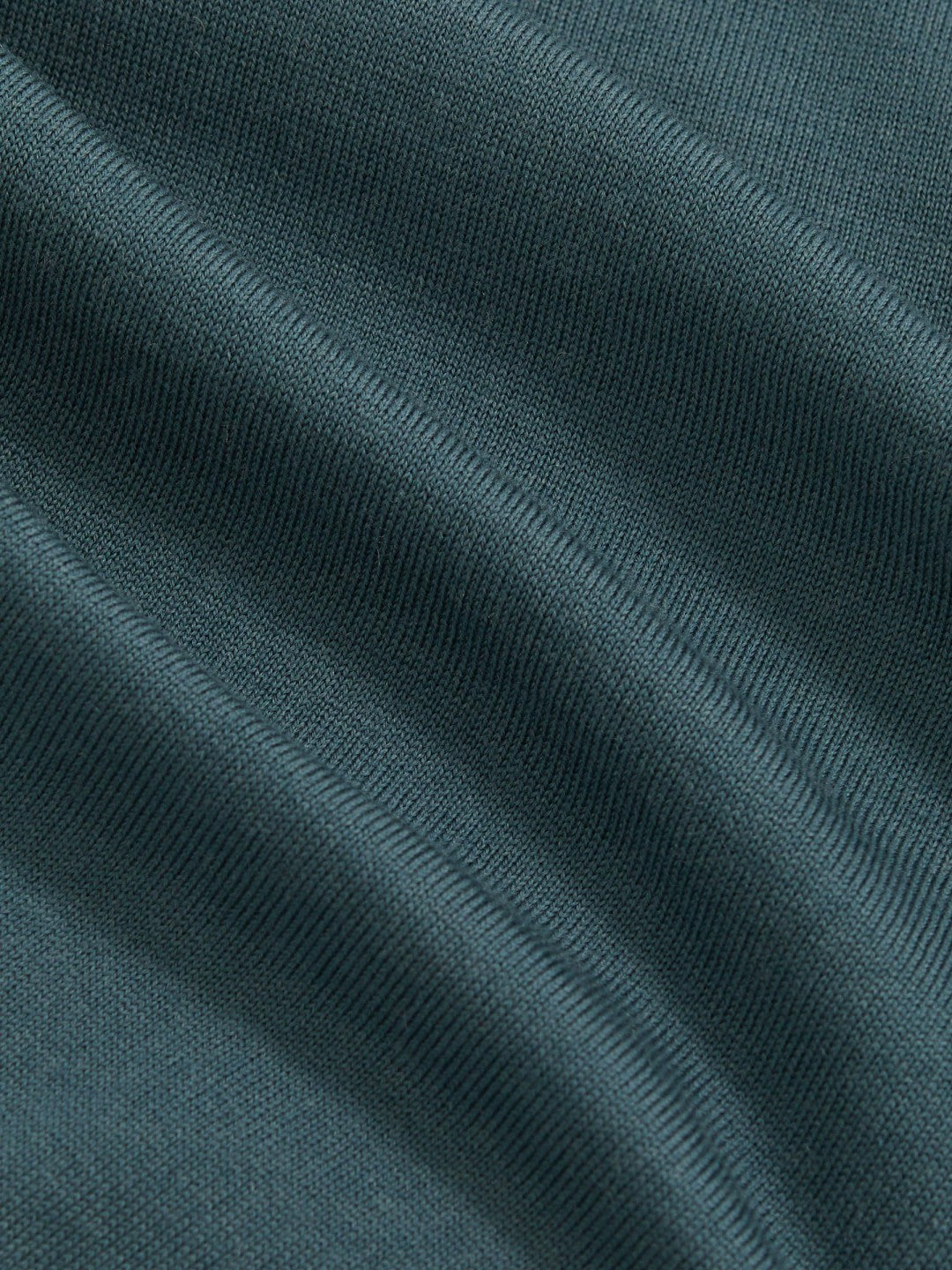 Men Merino Wool Long-Sleeve Polo Shirt in Orion Blue