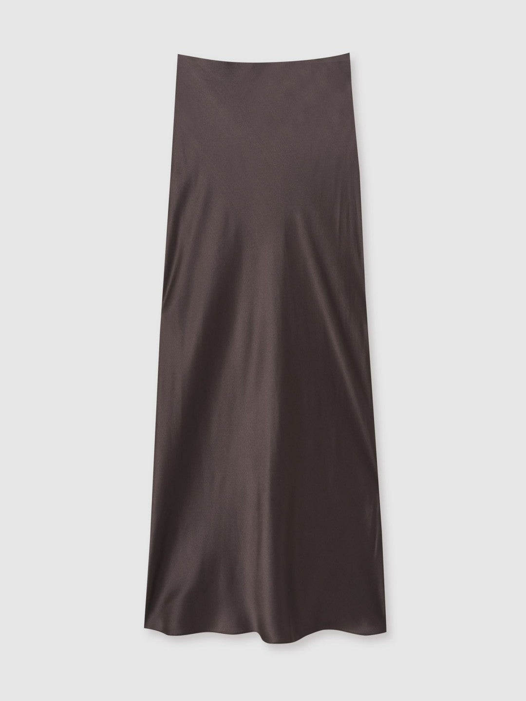 Women Silk Slip Maxi Skirt in Mauve