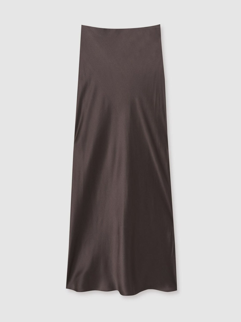 Women Silk Slip Maxi Skirt in Mauve