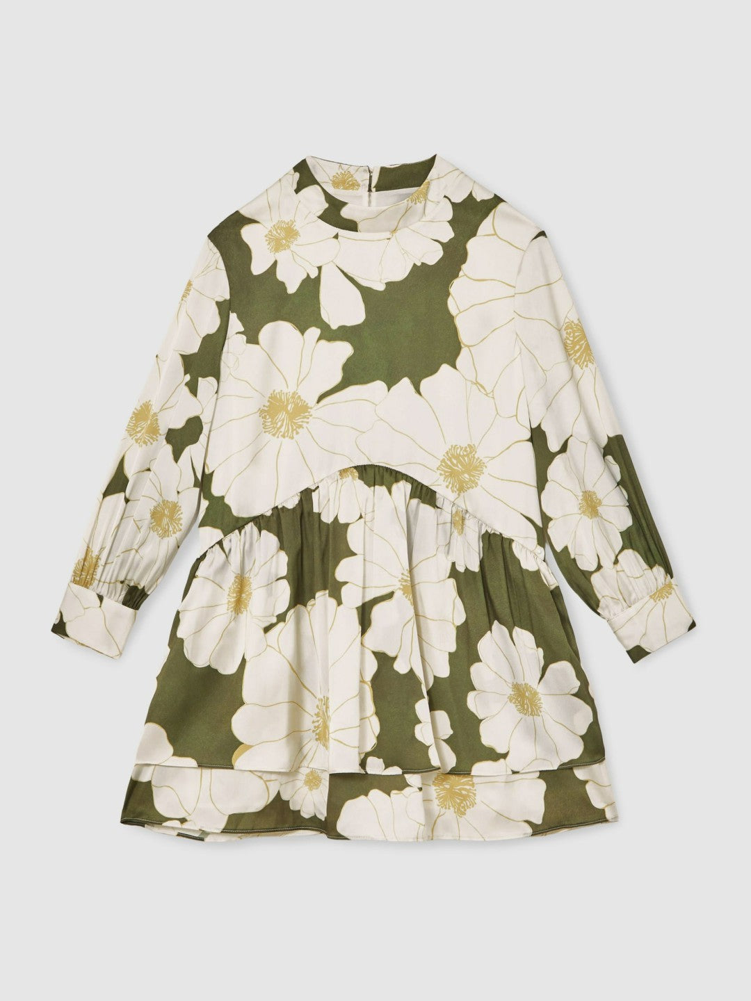 Children & Baby 9-13 yrs Floral-Print Swing Dress in Green