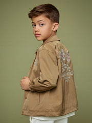 Children & Baby 9-13 yrs SmileyWorld Harrington Jacket in Stone