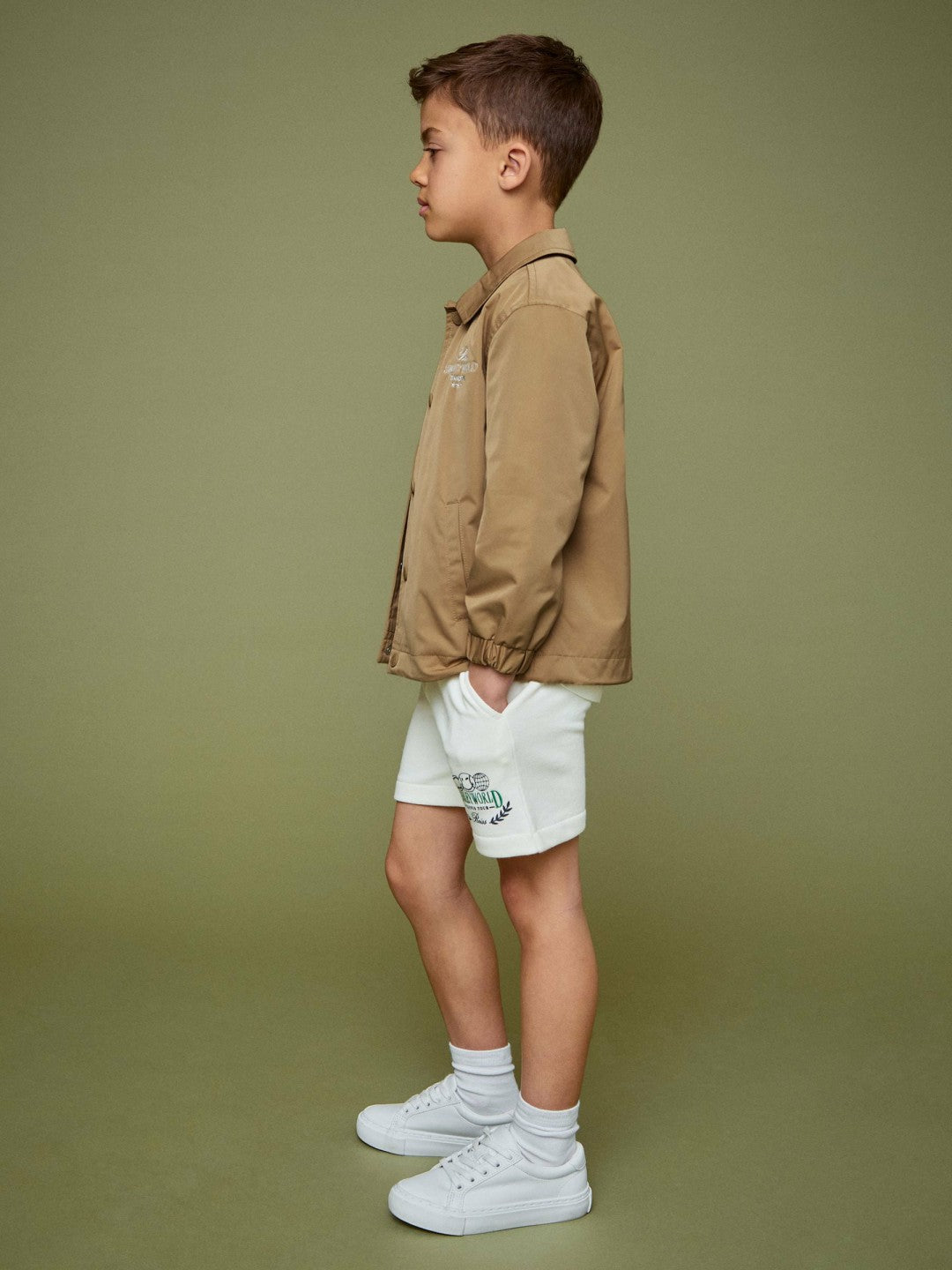 Children & Baby 9-13 yrs SmileyWorld Harrington Jacket in Stone